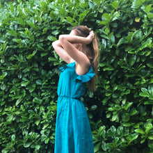 Charger l'image dans la galerie, Robe Campanule - Lin Vert paon