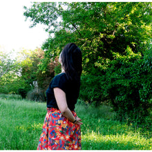 Charger l'image dans la galerie, Jupe Clématite - Lyocell Plaine ruby