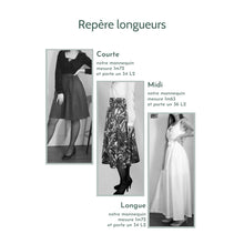 Charger l'image dans la galerie, Jupe Cosmos LONGUE - Lyocell Nuit fleurie