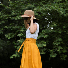 Charger l'image dans la galerie, Jupe Cosmos - Lin Jaune fricaro