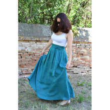 Charger l'image dans la galerie, Jupe Cosmos - Lin Vert paon