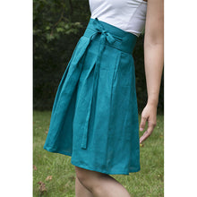 Charger l'image dans la galerie, Jupe Cosmos - Lin Vert paon