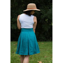 Charger l'image dans la galerie, Jupe Cosmos - Lin Vert paon