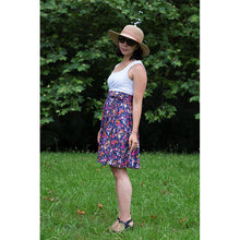 Charger l'image dans la galerie, Jupe Cosmos LONGUE - Lyocell Nuit fleurie