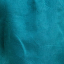 Charger l'image dans la galerie, Tissus - Toile de lin Vert paon