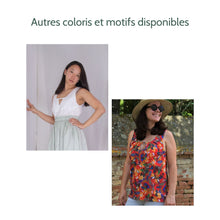 Charger l'image dans la galerie, Haut Morelle - Lyocell Nuit fleurie