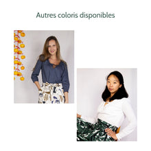 Charger l'image dans la galerie, Haut Nigelle - Coton bio Noir