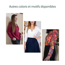 Charger l'image dans la galerie, Haut Nigelle - Lyocell Nuit fleurie