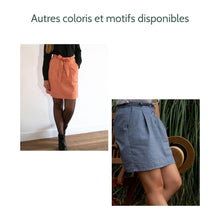 Charger l'image dans la galerie, Jupe Oxalis - Chambray de coton bio Ciel