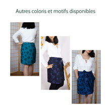 Charger l'image dans la galerie, Jupe Oxalis - Jacquard de coton bio Automne au Lagon