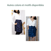 Charger l'image dans la galerie, Jupe Oxalis - Jacquard de coton bio Automne au Lagon