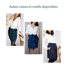 Charger l'image dans la galerie, Jupe Oxalis - Jacquard de coton bio Journée d'automne au lagon