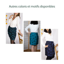 Charger l'image dans la galerie, Jupe Oxalis - Jacquard de coton bio Nuit claire d'automne