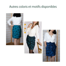 Charger l'image dans la galerie, Jupe Oxalis - Jacquard de coton bio Nuit d'automne