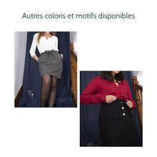 Charger l'image dans la galerie, Jupe Oxalis - Laine Gris souris