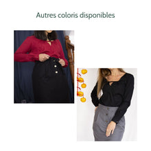 Charger l'image dans la galerie, Jupe Oxalis - Laine motif Prince de Galles