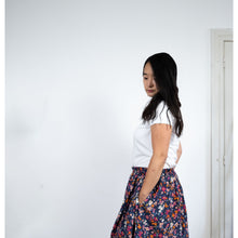 Charger l'image dans la galerie, Jupe Clématite - Lyocell Nuit fleurie