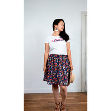 Charger l'image dans la galerie, Jupe Clématite - Lyocell Nuit fleurie