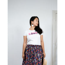 Charger l'image dans la galerie, Jupe Clématite - Lyocell Nuit fleurie