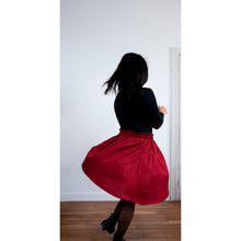 Charger l'image dans la galerie, Jupe Clématite - Lyocell Rouge carmin