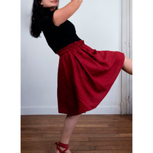 Charger l'image dans la galerie, Jupe Clématite - Lyocell Rouge carmin