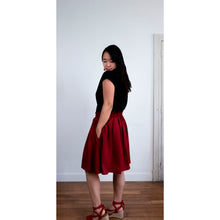 Charger l'image dans la galerie, Jupe Clématite - Lyocell Rouge carmin