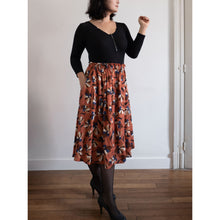 Charger l'image dans la galerie, Jupe Clématite - Lyocell Fleurs de Sienne