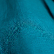 Charger l'image dans la galerie, Tissus - Toile de lin Vert paon