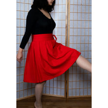 Charger l'image dans la galerie, Jupe Cosmos - Lyocell Rouge coquelicot