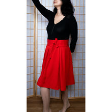 Charger l'image dans la galerie, Jupe Cosmos - Lyocell Rouge coquelicot