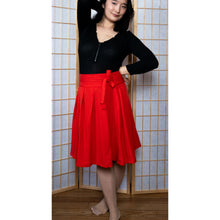 Charger l'image dans la galerie, Jupe Cosmos - Lyocell Rouge coquelicot