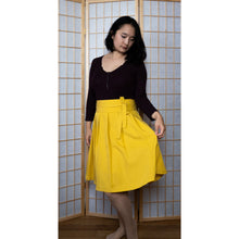 Charger l'image dans la galerie, Jupe Cosmos - Lyocell Jaune safran