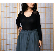 Charger l'image dans la galerie, Jupe Clématite - Soie Gris perle