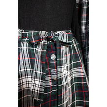 Charger l'image dans la galerie, Jupe Oxalis - Lin Tartan vert sapin