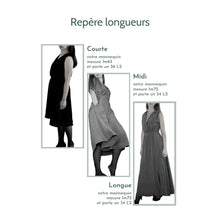 Charger l'image dans la galerie, Robe Cobée LONGUE - Soie Noire