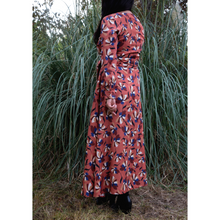 Charger l'image dans la galerie, Robe Hellébore LONGUE - Lyocell Fleurs de Sienne
