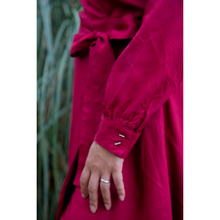 Charger l'image dans la galerie, Robe Hellébore LONGUE - Lyocell Rouge carmin