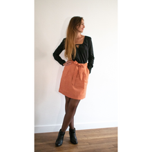 Charger l'image dans la galerie, Jupe Oxalis - Chambray de coton bio Roux