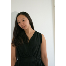 Charger l'image dans la galerie, Robe Cobée COURTE - Soie Noire