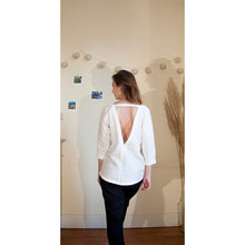 Charger l'image dans la galerie, Haut Acanthe - Lyocell Blanc cassé
