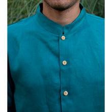 Charger l'image dans la galerie, Chemise h. Adénium - Lin Vert paon