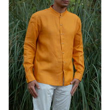 Charger l'image dans la galerie, Chemise h. Adénium - Lin Jaune fricaro