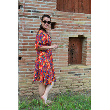 Charger l'image dans la galerie, Robe Anémone COURTE - Lyocell Plaine ruby