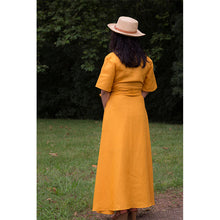 Charger l'image dans la galerie, Robe Anémone LONGUE - Lin Jaune fricaro
