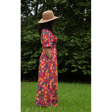 Charger l'image dans la galerie, Robe Anémone LONGUE - Lyocell Plaine ruby