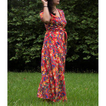 Charger l'image dans la galerie, Robe Anémone LONGUE - Lyocell Plaine ruby