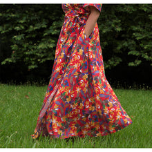 Charger l'image dans la galerie, Robe Anémone LONGUE - Lyocell Plaine ruby