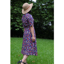 Charger l'image dans la galerie, Robe Anémone MIDI - Lyocell Nuit fleurie