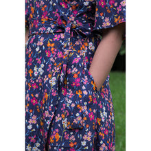 Charger l'image dans la galerie, Robe Anémone LONGUE - Lyocell Nuit fleurie