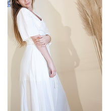Charger l'image dans la galerie, Robe Anémone MIDI - Lyocell Blanc cassé